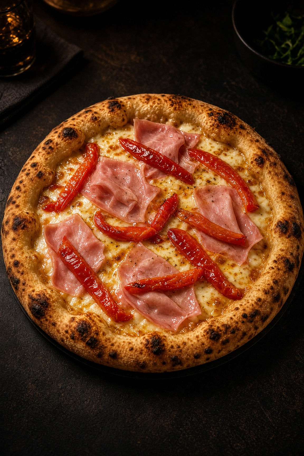 Jamón y morrón